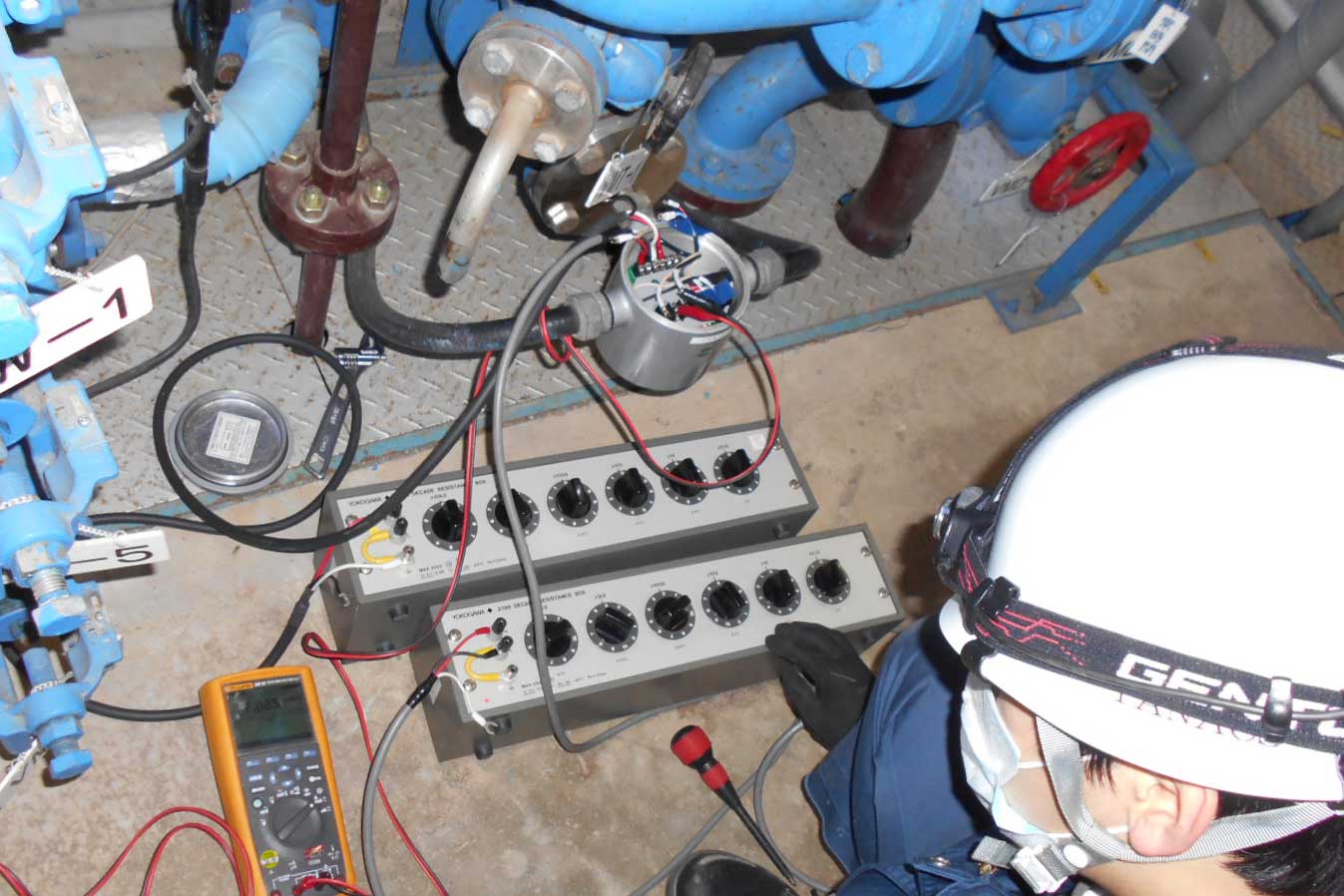 Pt100Ωのループ確認